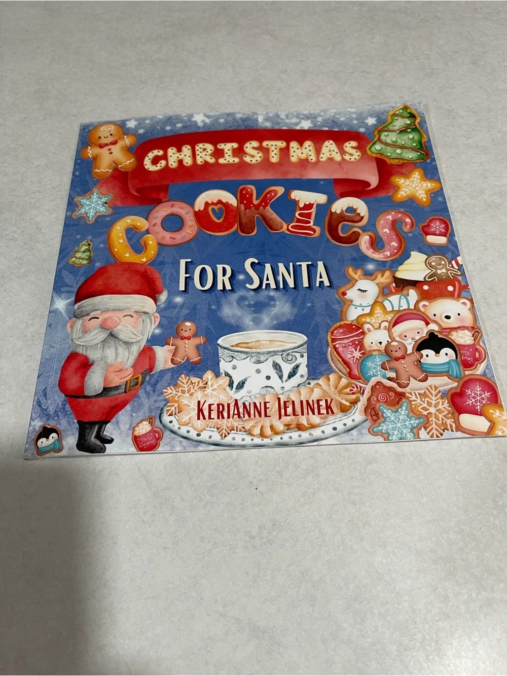 Christmas Cookies for Santa Holiday Party Sign - Blue